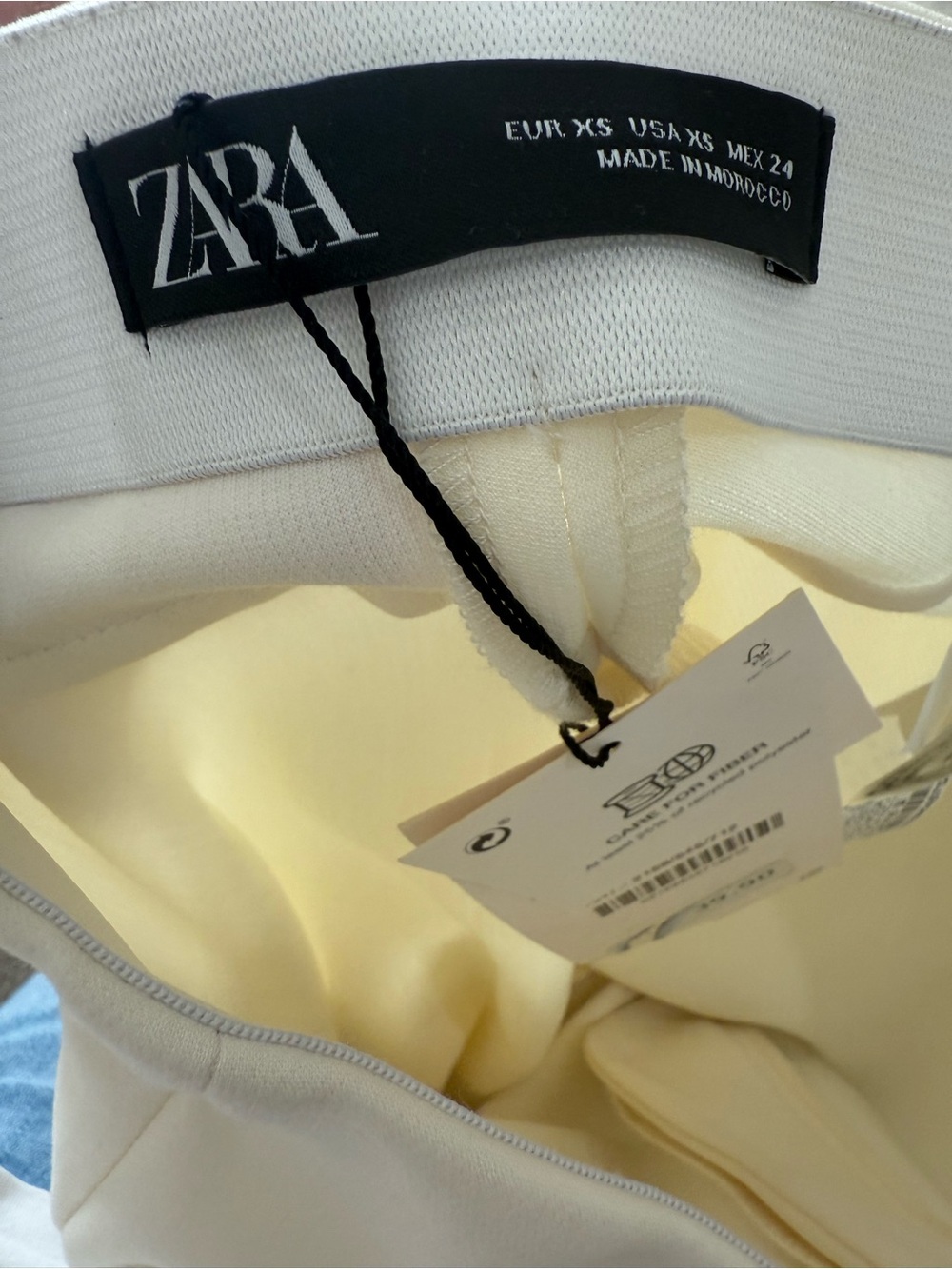 Zara Ivory Double-Breasted Suit - Blazer and Pants - Picture 7 of 7